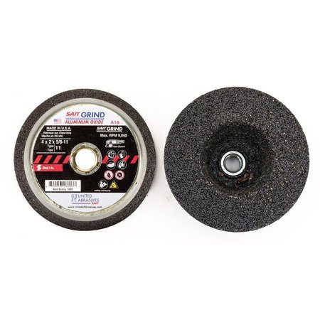 UNITED ABRASIVES/SAIT Cup Wheel6x2x5811A16PK5 26020